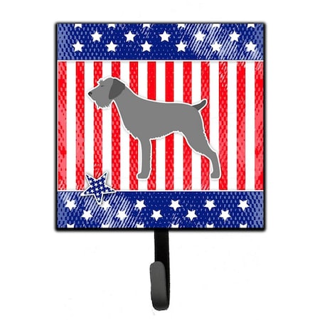 Jensendistributionservices USA Patriotic German Wirehaired Pointer Leash or Key Holder MI1705043